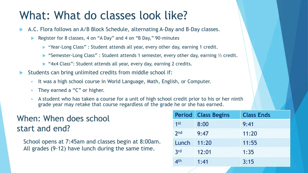 what what do classes look like