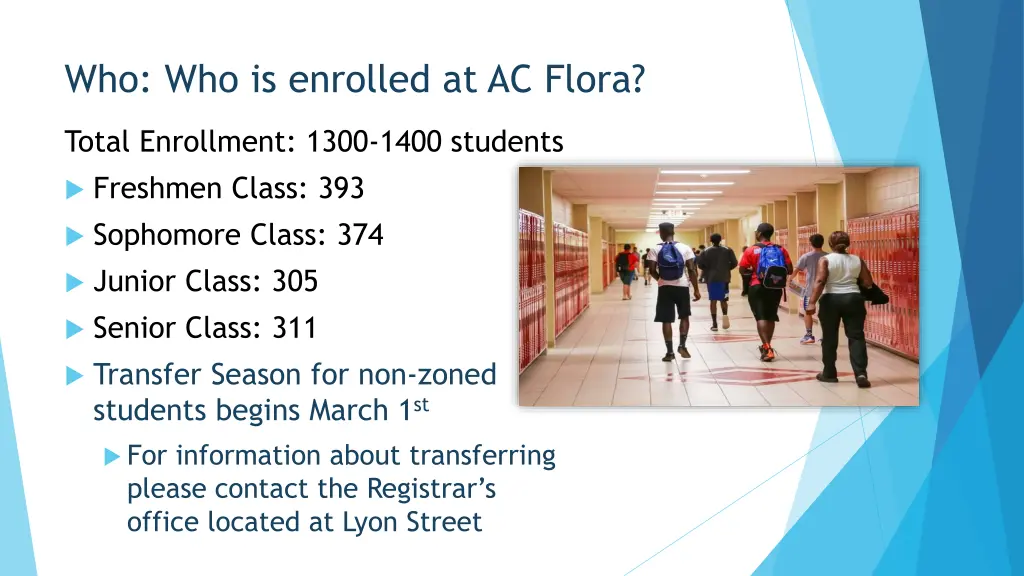 who who is enrolled at ac flora