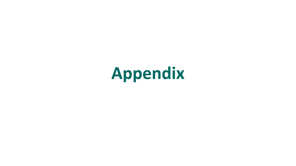 appendix