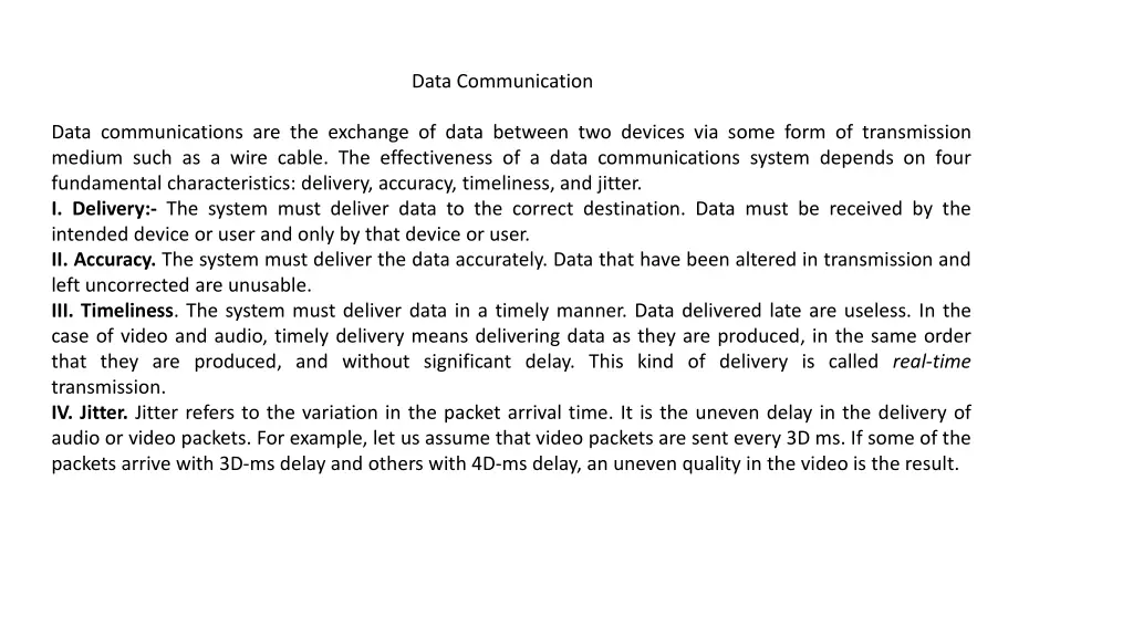 data communication