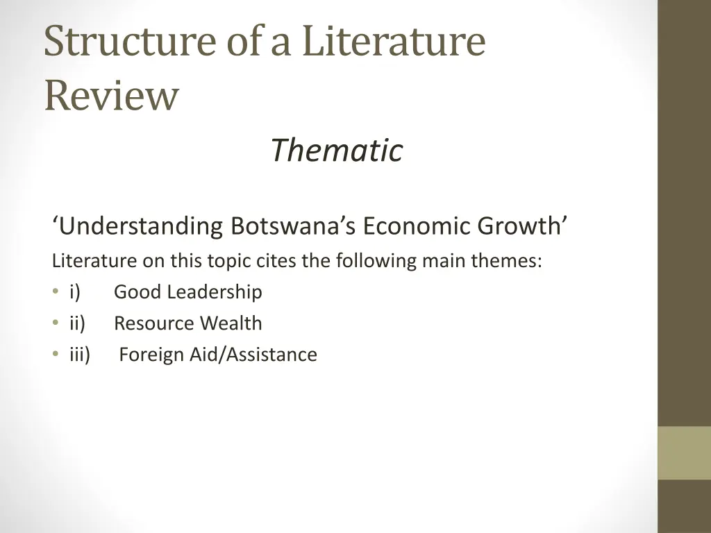 structure of a literature review