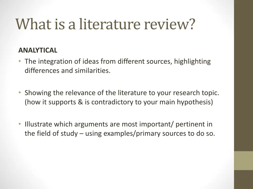 what is a literature review 2