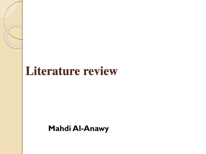 literature review