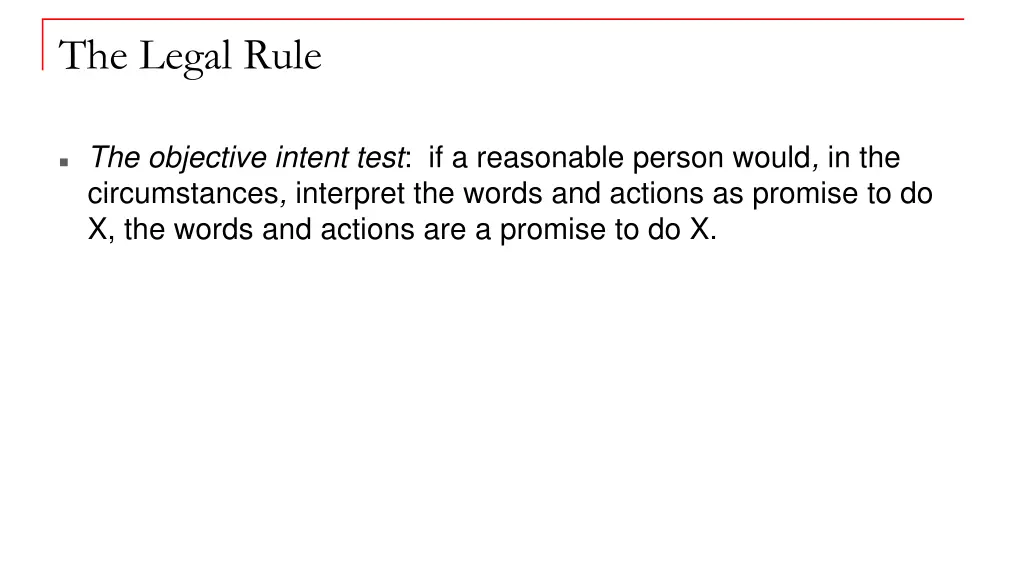 the legal rule