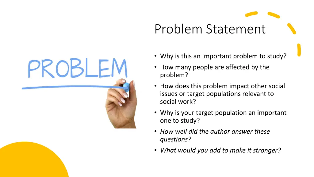 problem statement