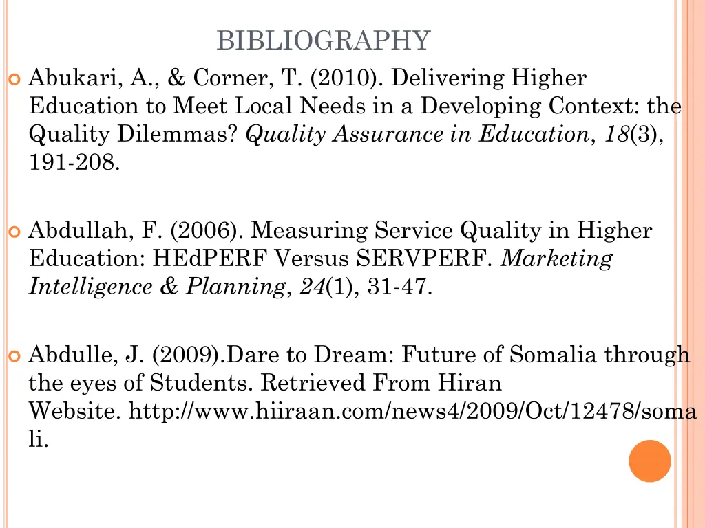 bibliography