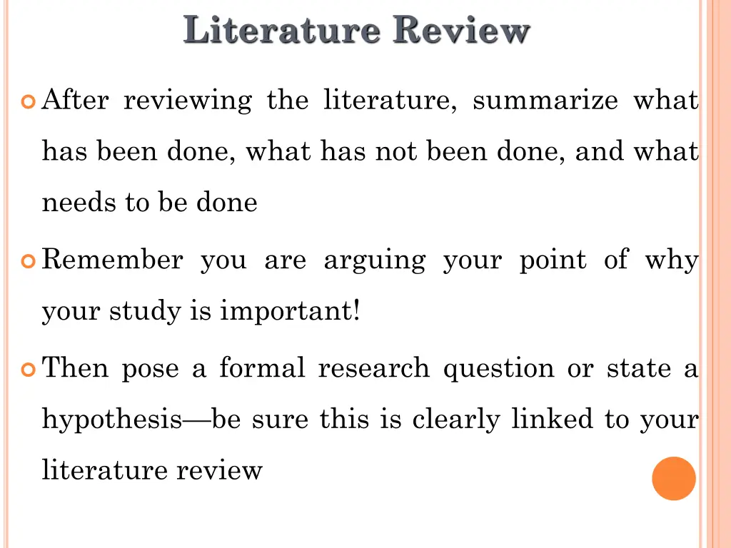 literature review