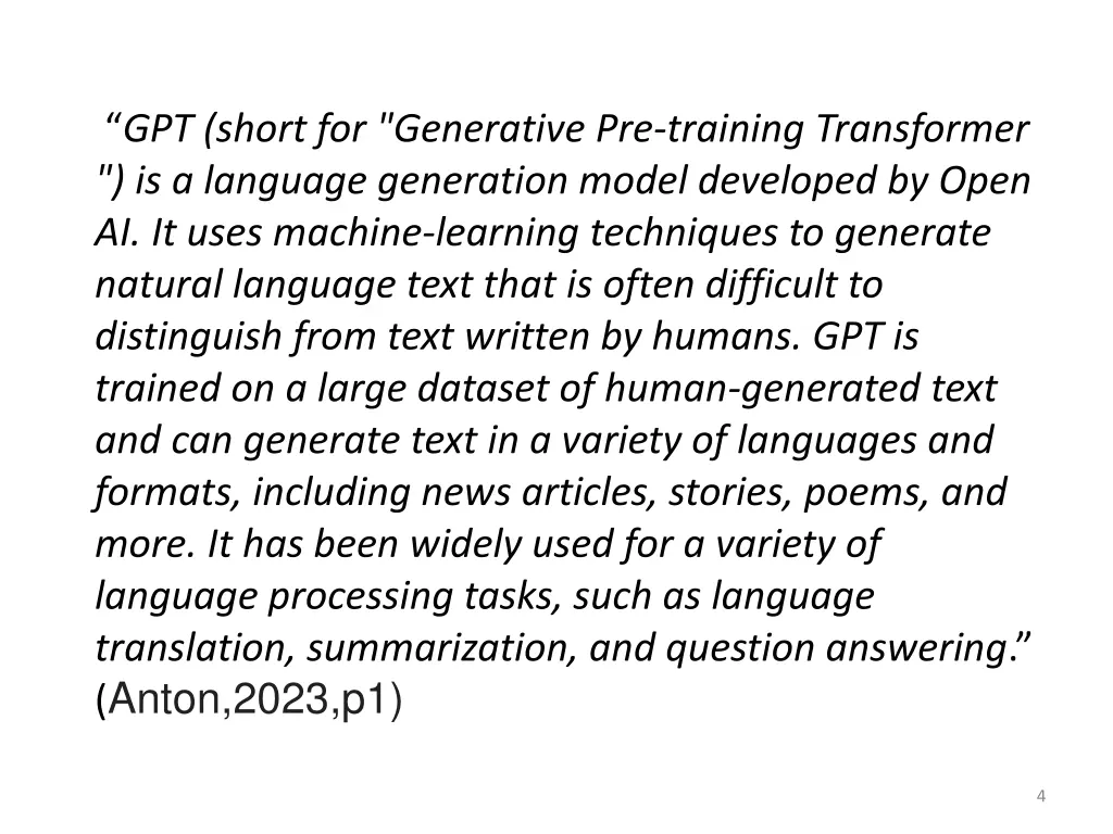 gpt short for generative pre training transformer