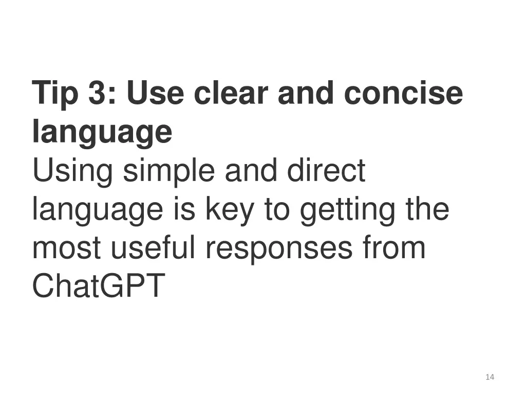 tip 3 use clear and concise language using simple