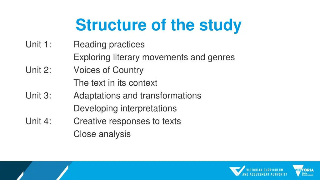 structure of the study