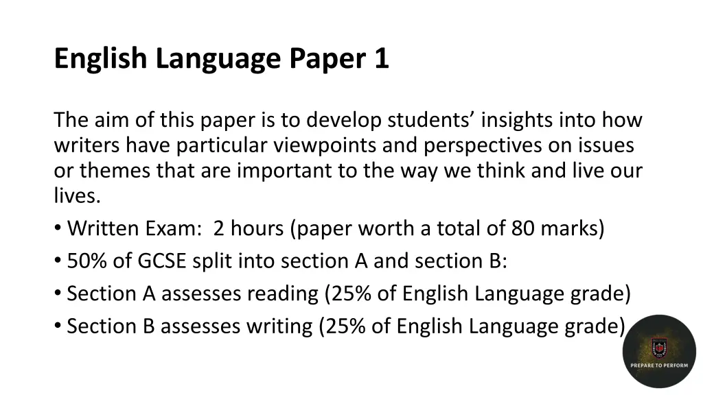 english language paper 1