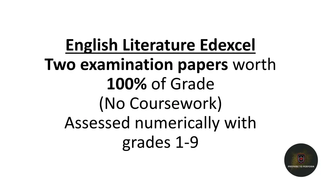 english literature edexcel two examination papers