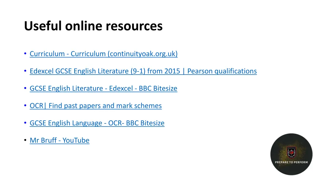 useful online resources