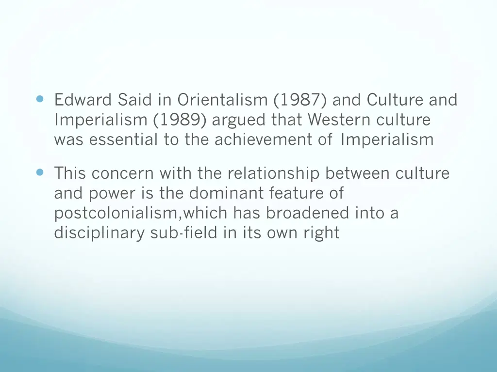 edward said in orientalism 1987 and culture