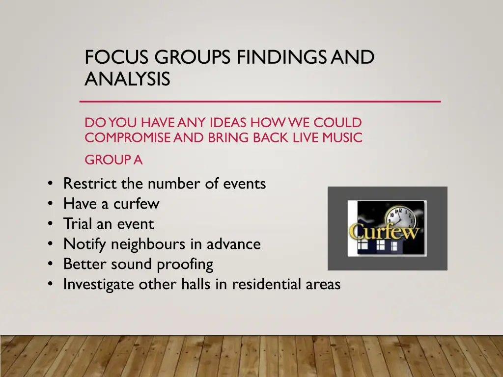 focus groups findings and analysis 2