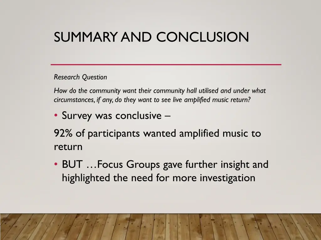 summary and conclusion