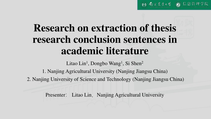 research on extraction of thesis research