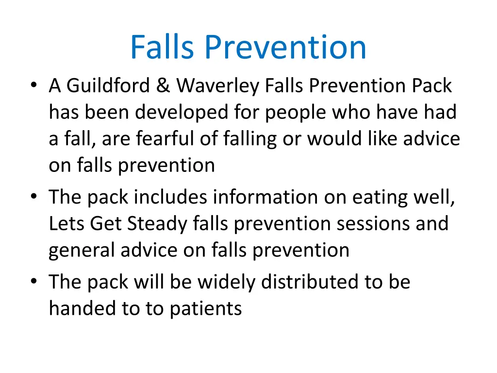 falls prevention a guildford waverley falls