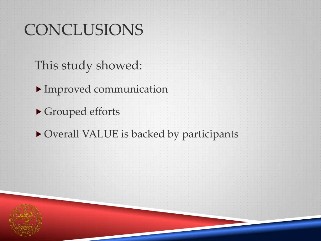 conclusions