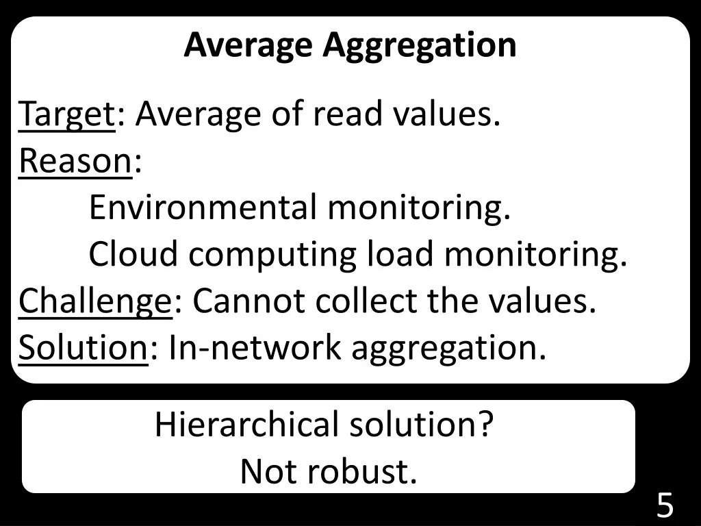 average aggregation