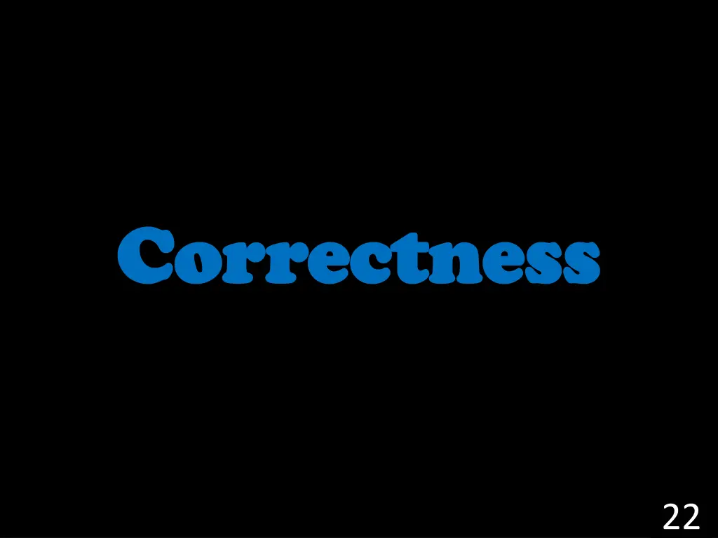 correctness correctness