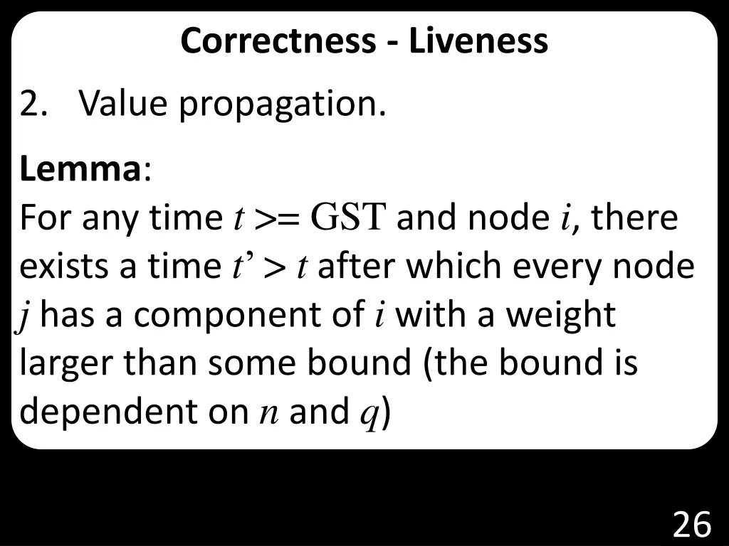 correctness liveness 1