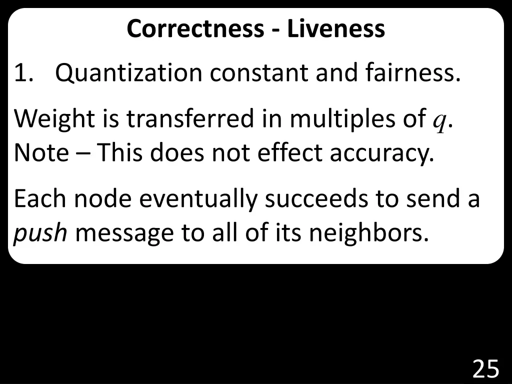 correctness liveness