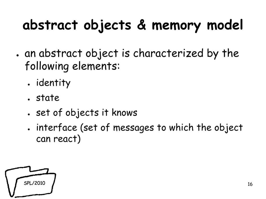 abstract objects memory model