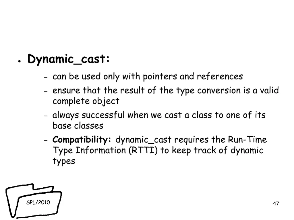 dynamic cast can be used only with pointers