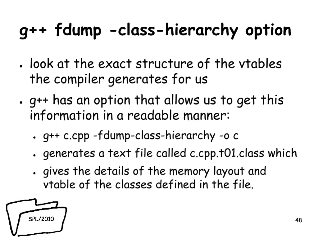 g fdump class hierarchy option