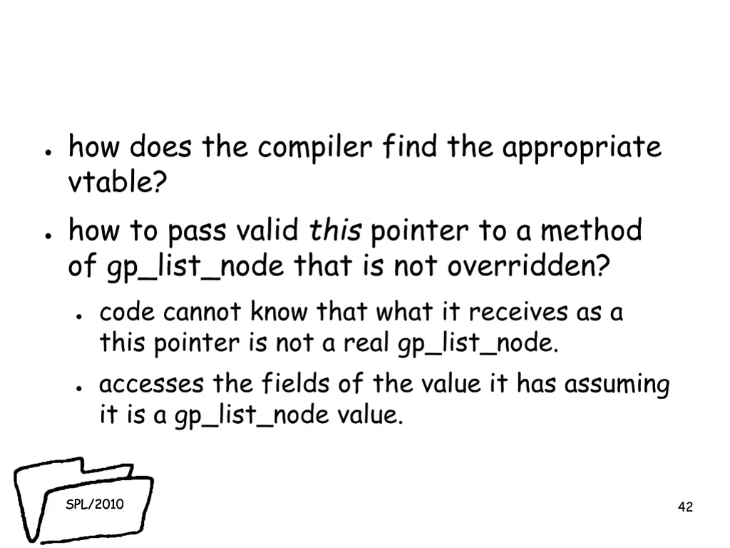 how does the compiler find the appropriate vtable