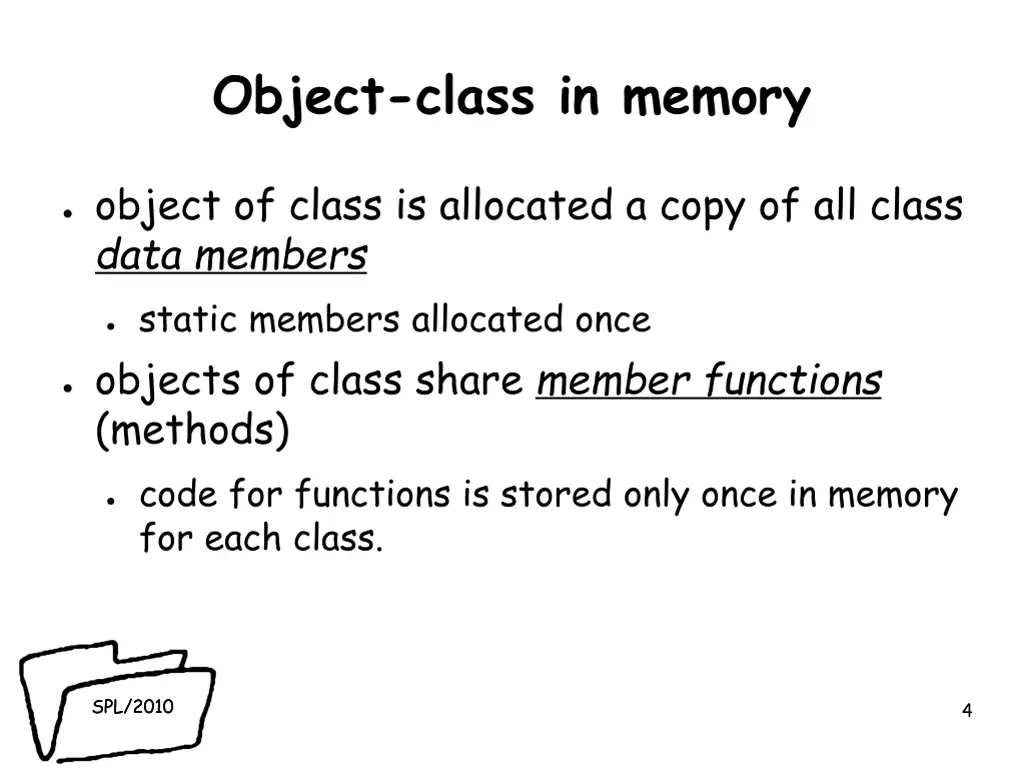 object class in memory 1