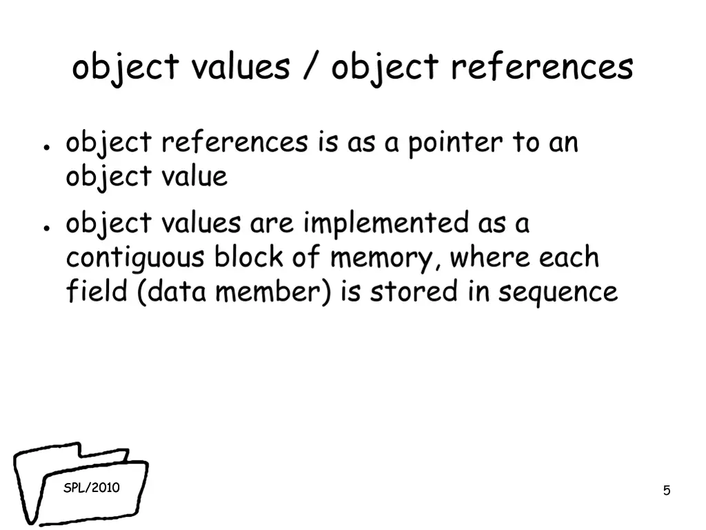 object values object references