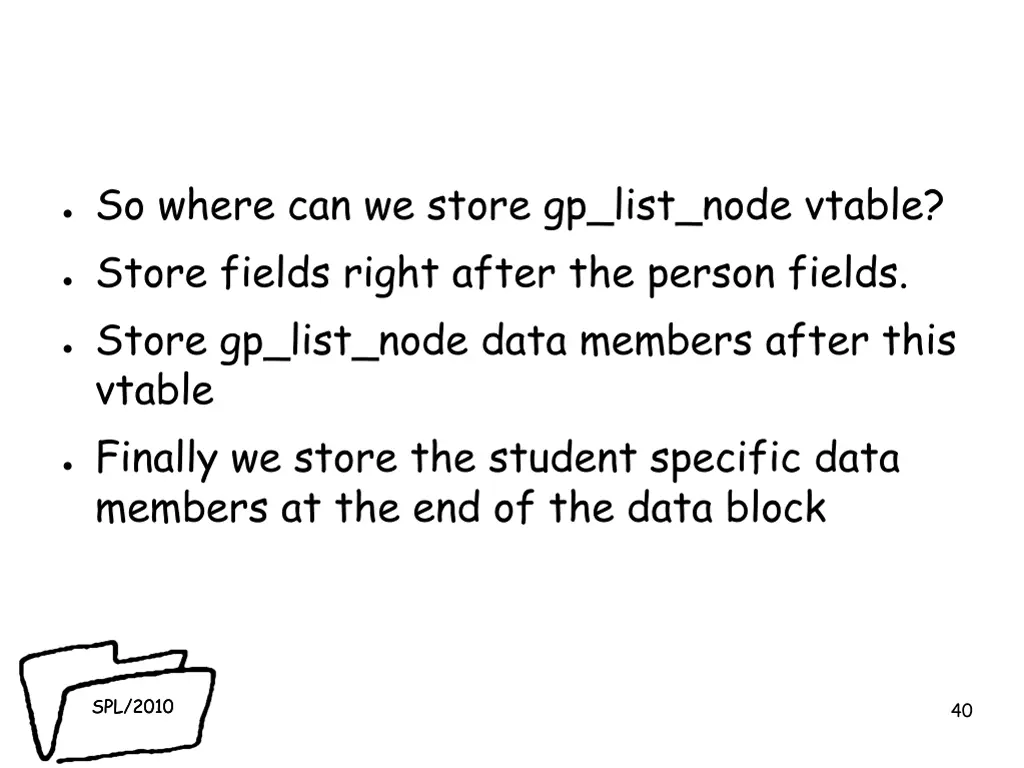 so where can we store gp list node vtable