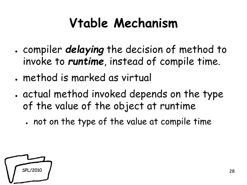 vtable mechanism