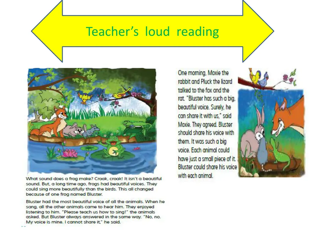 teacher s loud reading