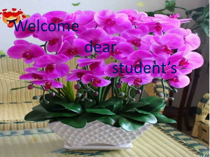 welcome dear student s