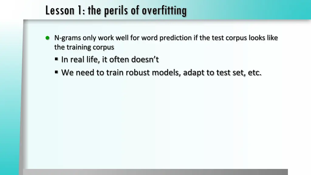 lesson 1 the perils of overfitting 1