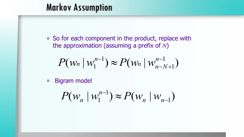 markov assumption 1