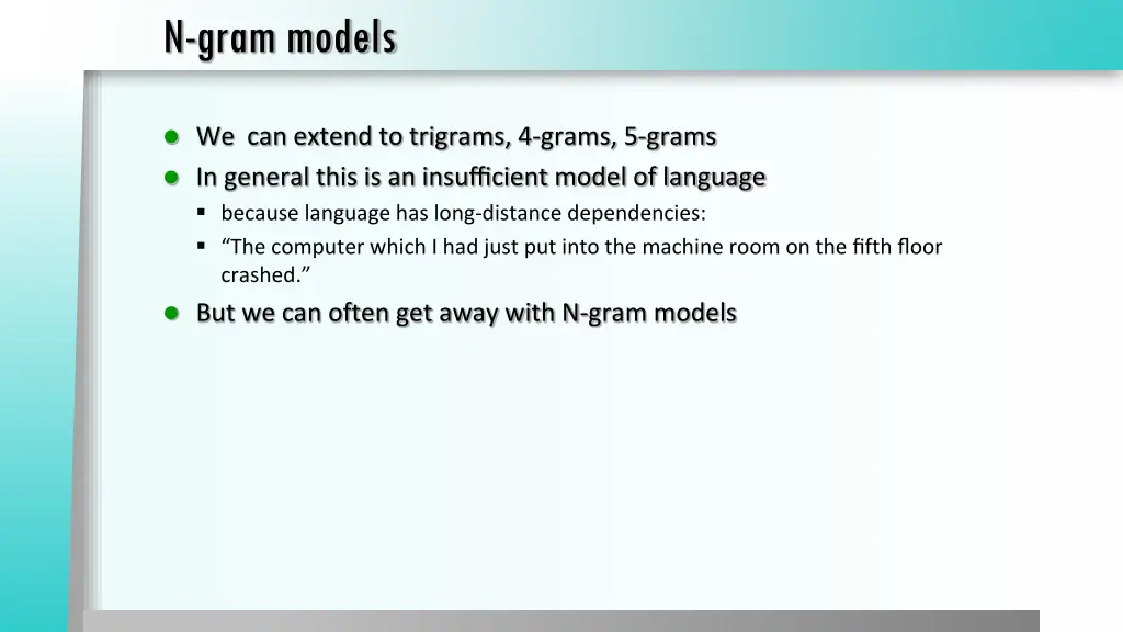 n gram models