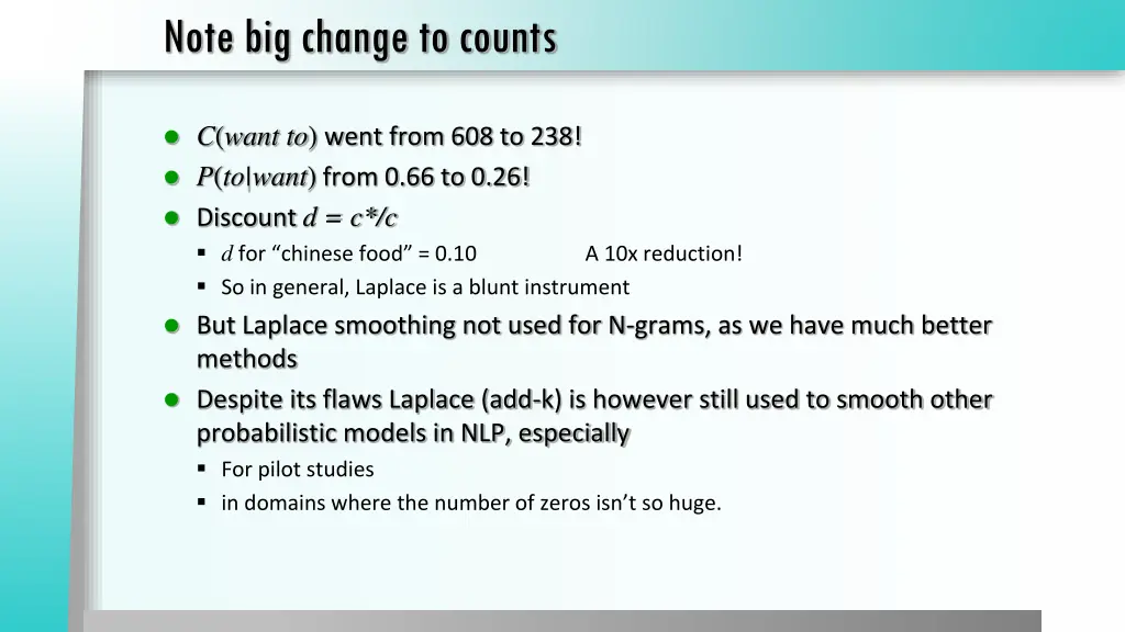 note big change to counts