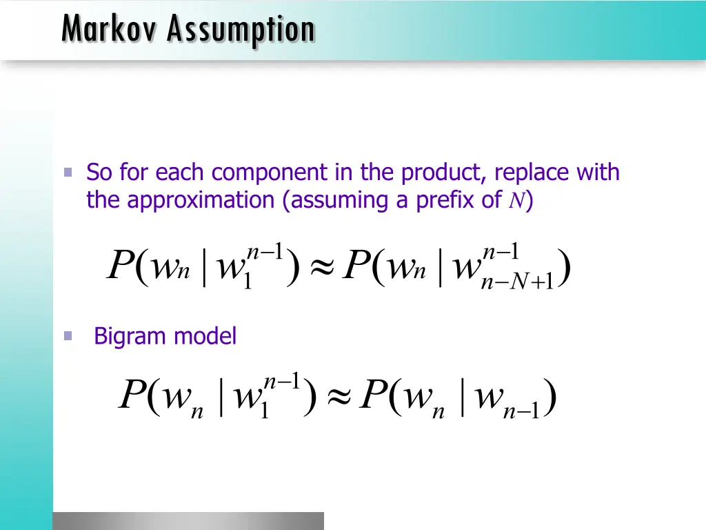 markov assumption 1