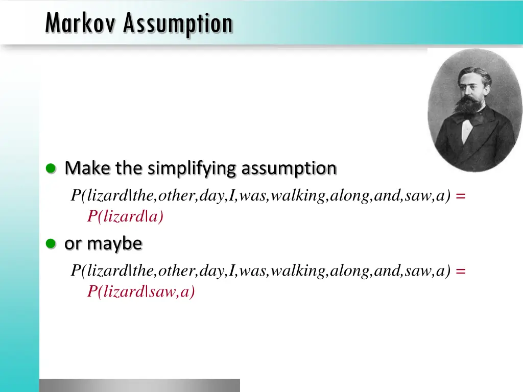 markov assumption