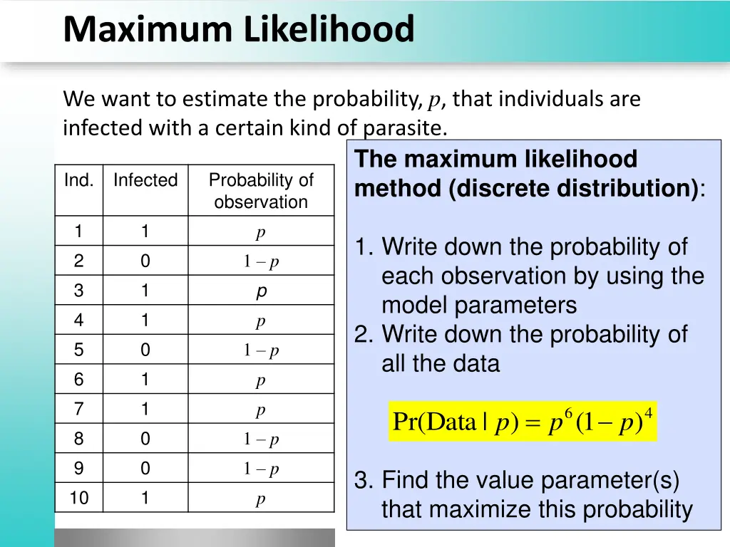 maximum likelihood