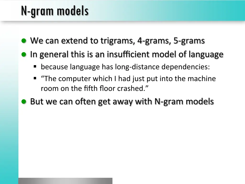 n gram models