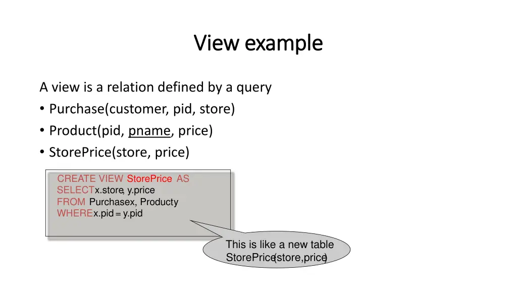 view example view example