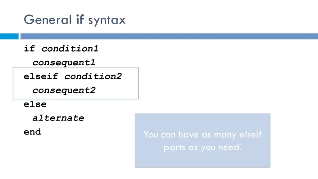 general if syntax 1