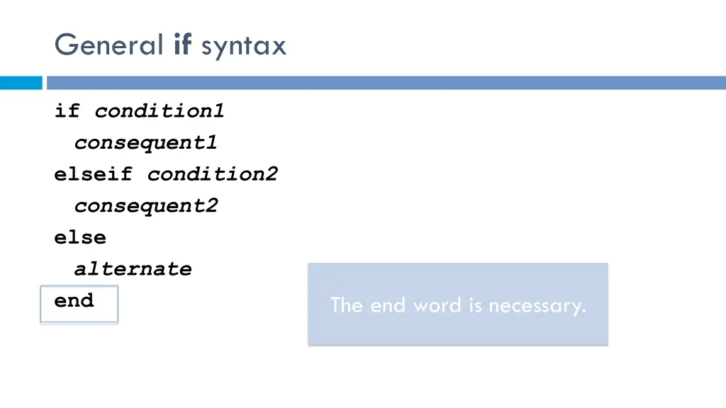 general if syntax 3