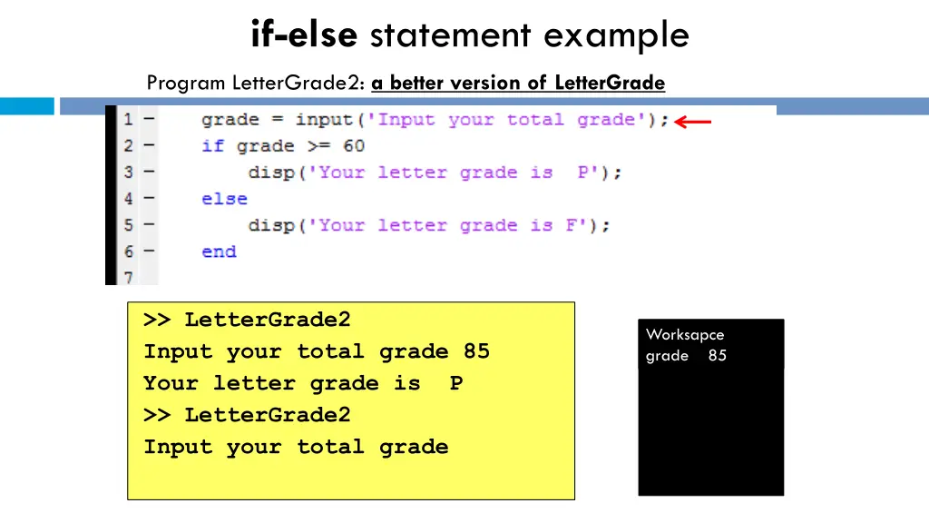 if else statement example 6