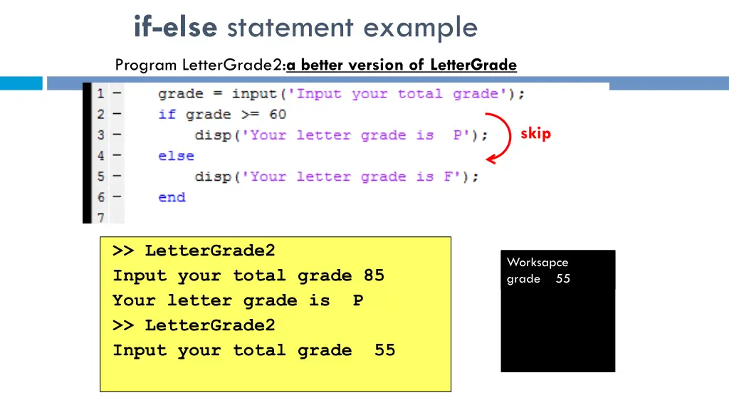 if else statement example 8